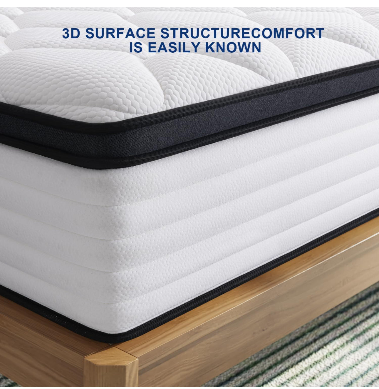 King Mattress, 22cm Memory Foam Pocketed Coil