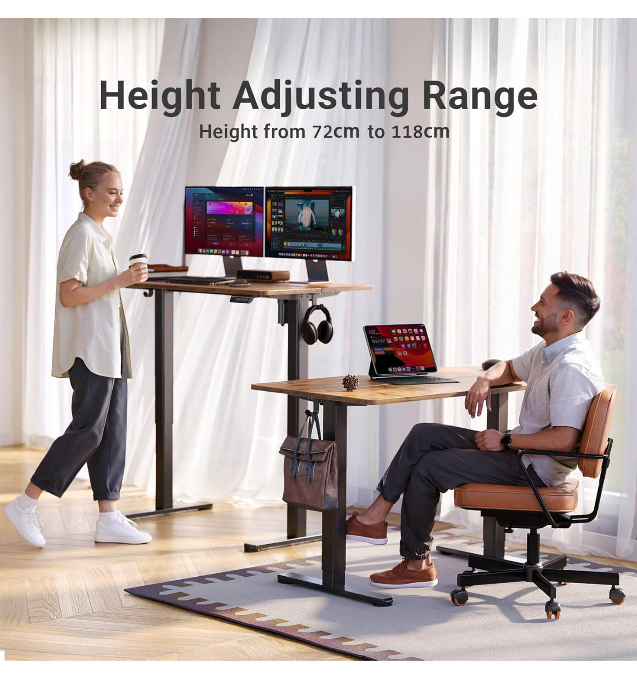 Electric Standing Desk, Adjustable Height Stand up Desk