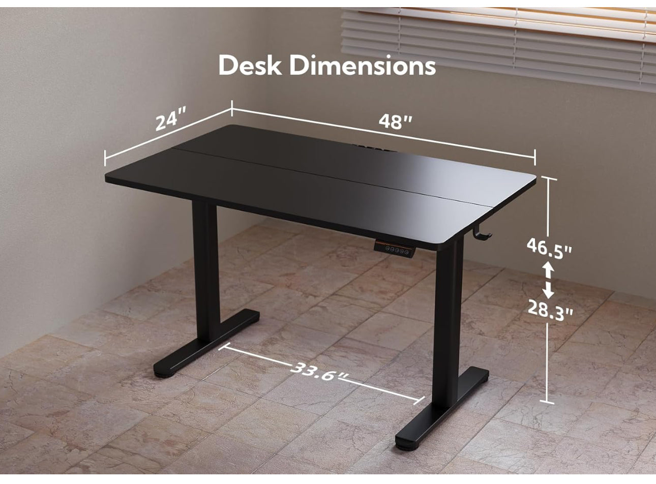 Electric Standing Desk 120x60 cm