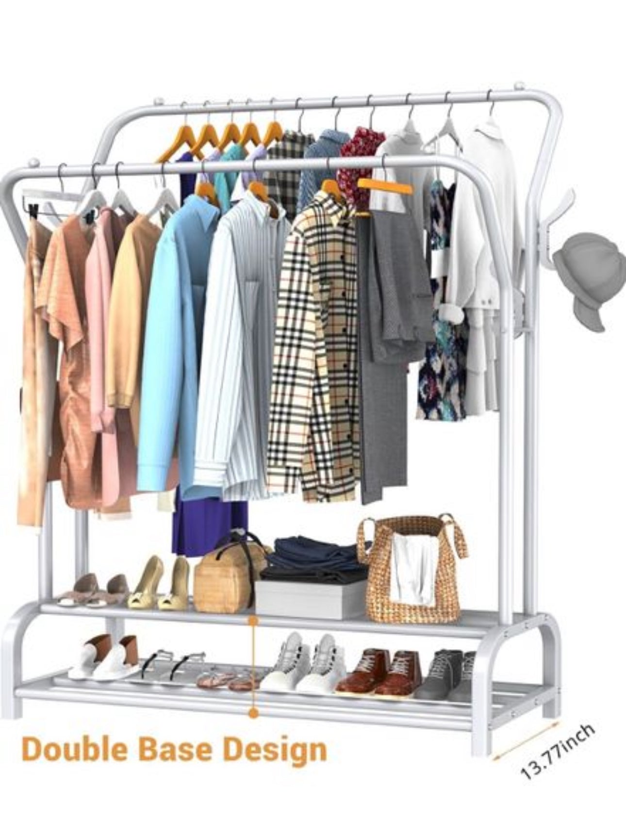 Clothes Rail White