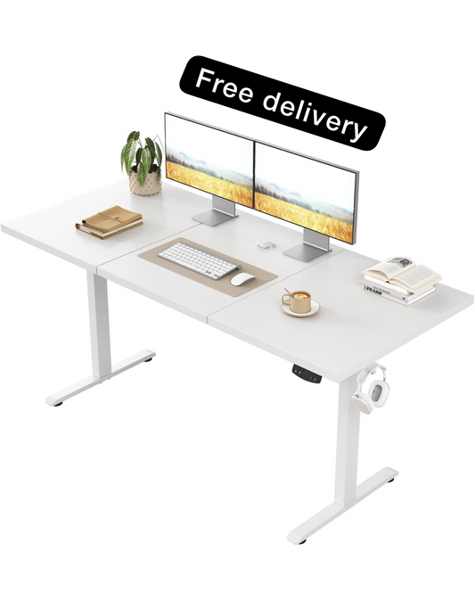 Electric Standing Desk, 2 Memory Buttons for stand & sit, 120x60