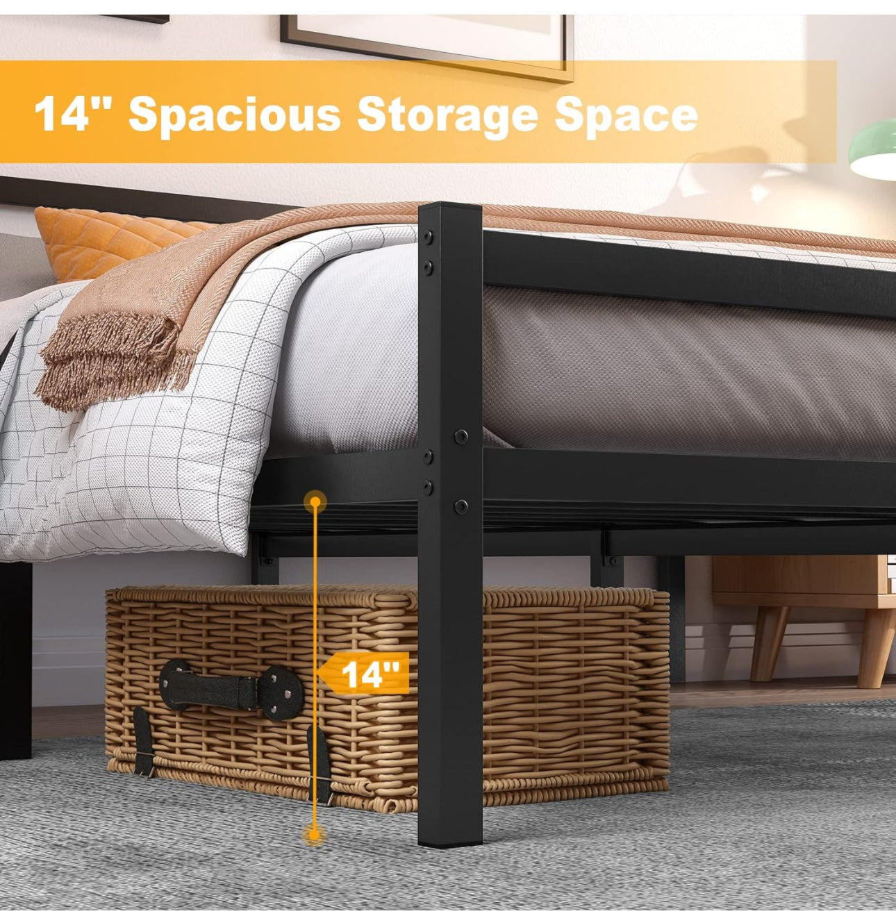 Double Bed Frames with Headboard