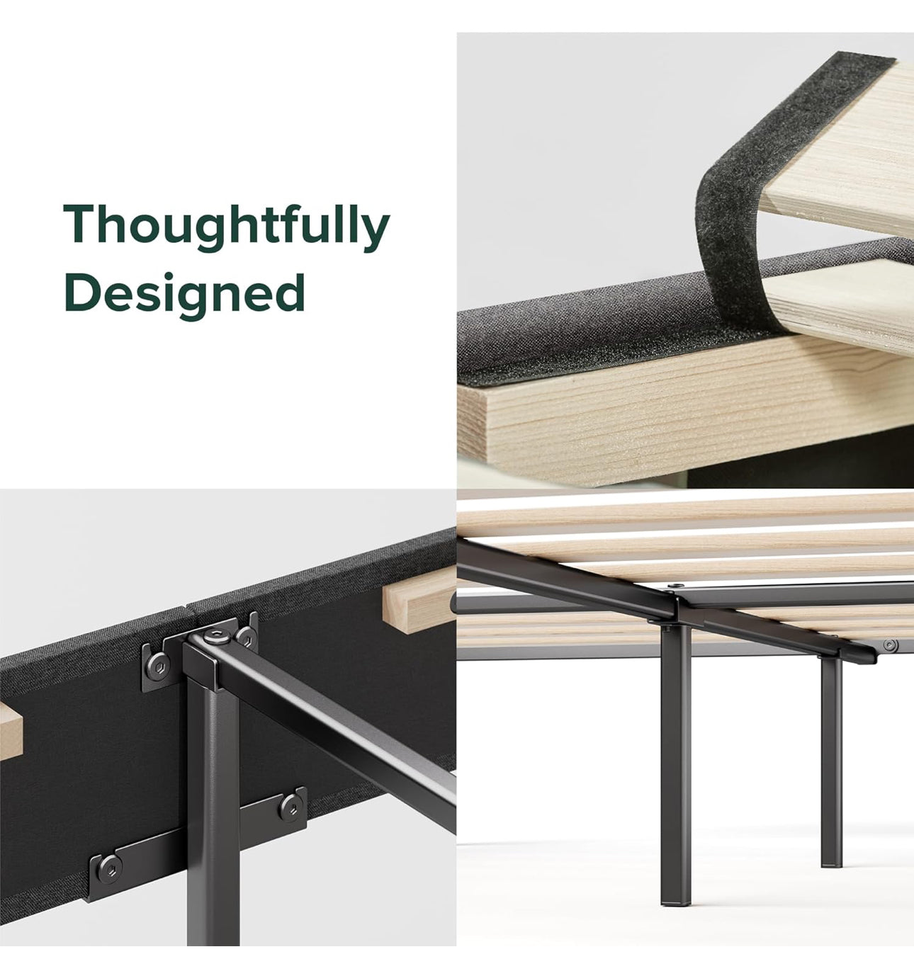 Double Bed Frame – Bed 135 x 190 cm – 30cm Height
