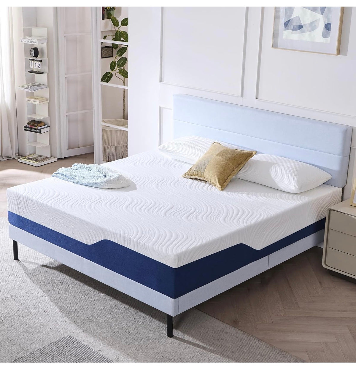Small Double Mattress Medium Memory Foam Mattress 120x190x25cm