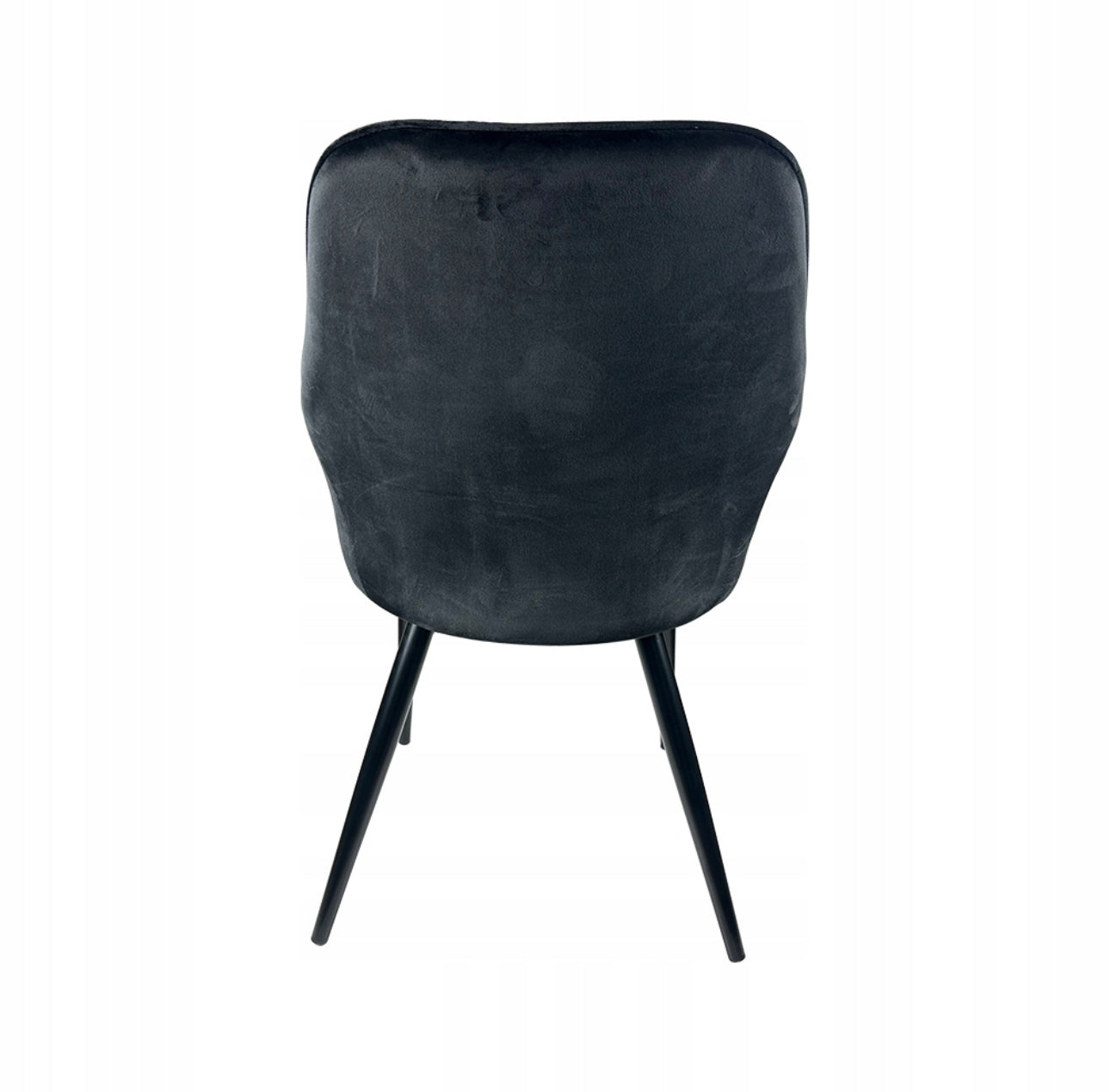 Upholstered Grey Velour Chair