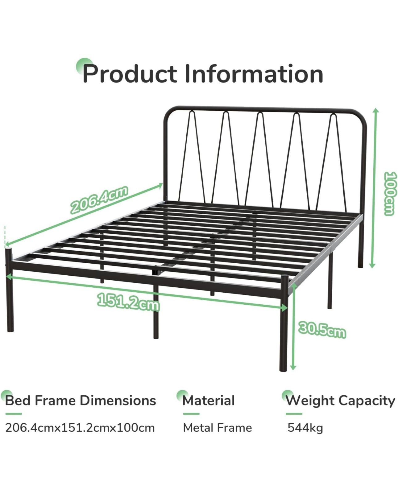 King Size Metal Bed Frame