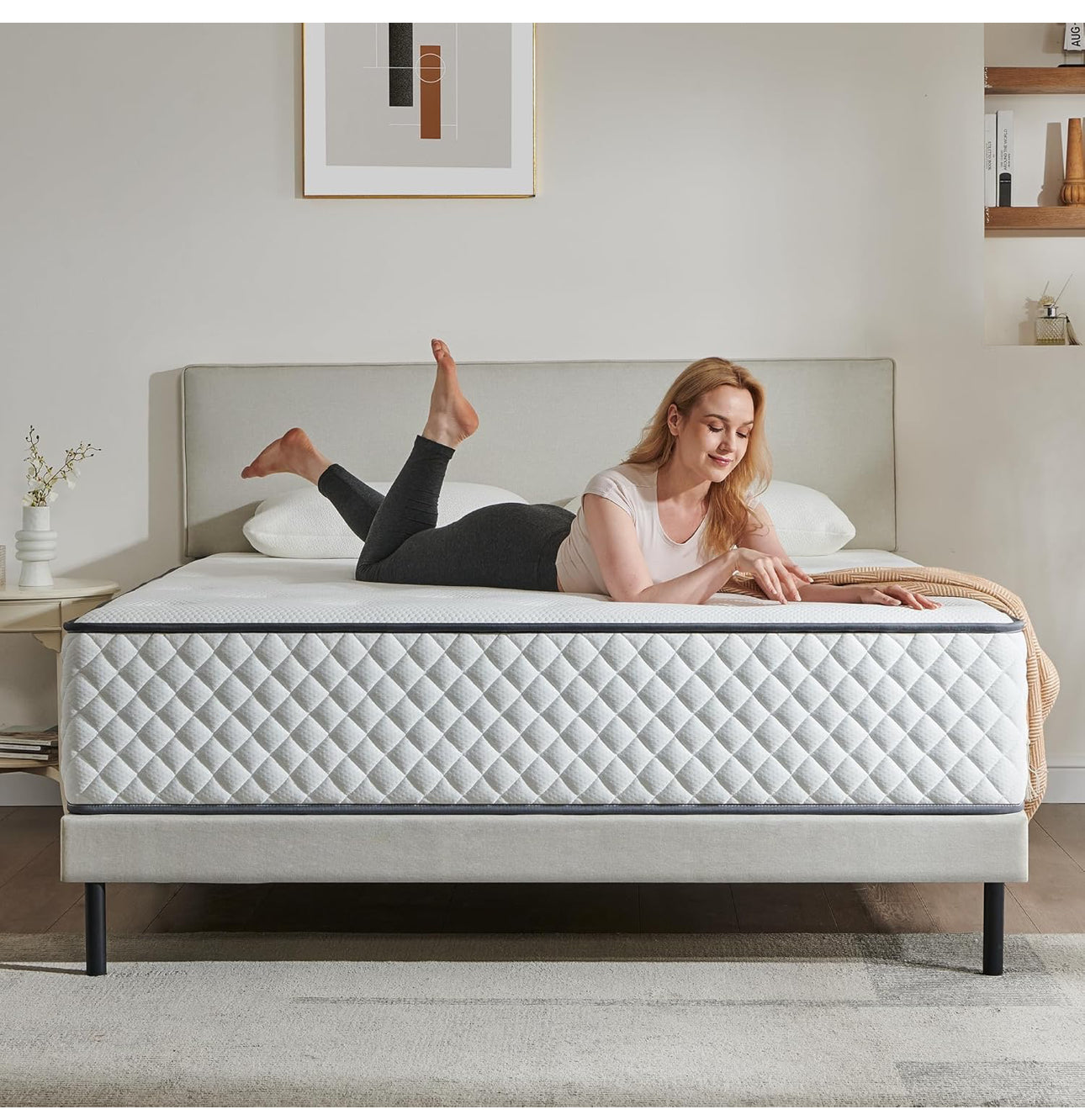 King Mattress | 7-Zone Hybrid Pocket Spring Medium-Firm Bed Mattress