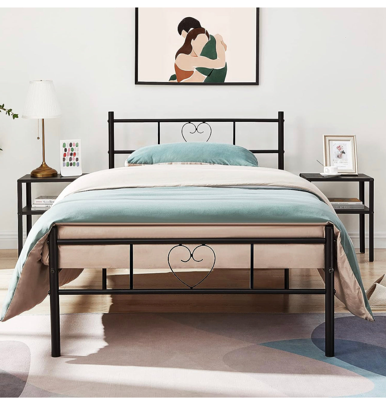 Single Bed Frame Solid 3ft Metal
