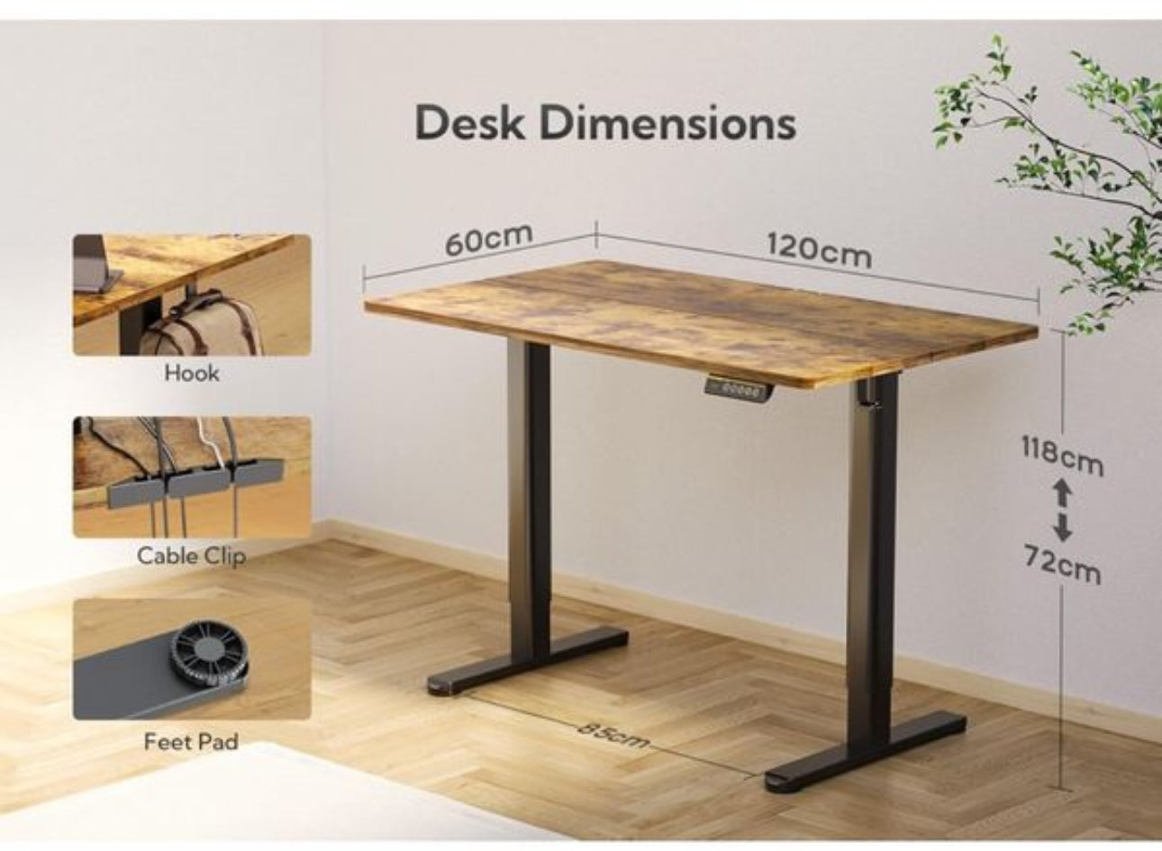 Electric Standing Desk 120x60cm