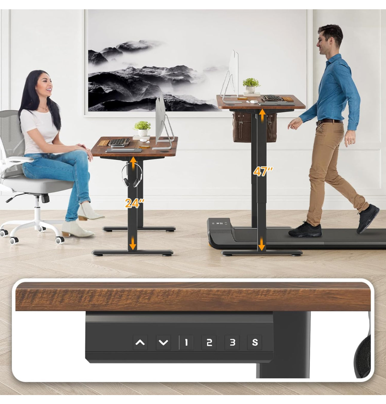 Electric Standing Desk 120x60cm