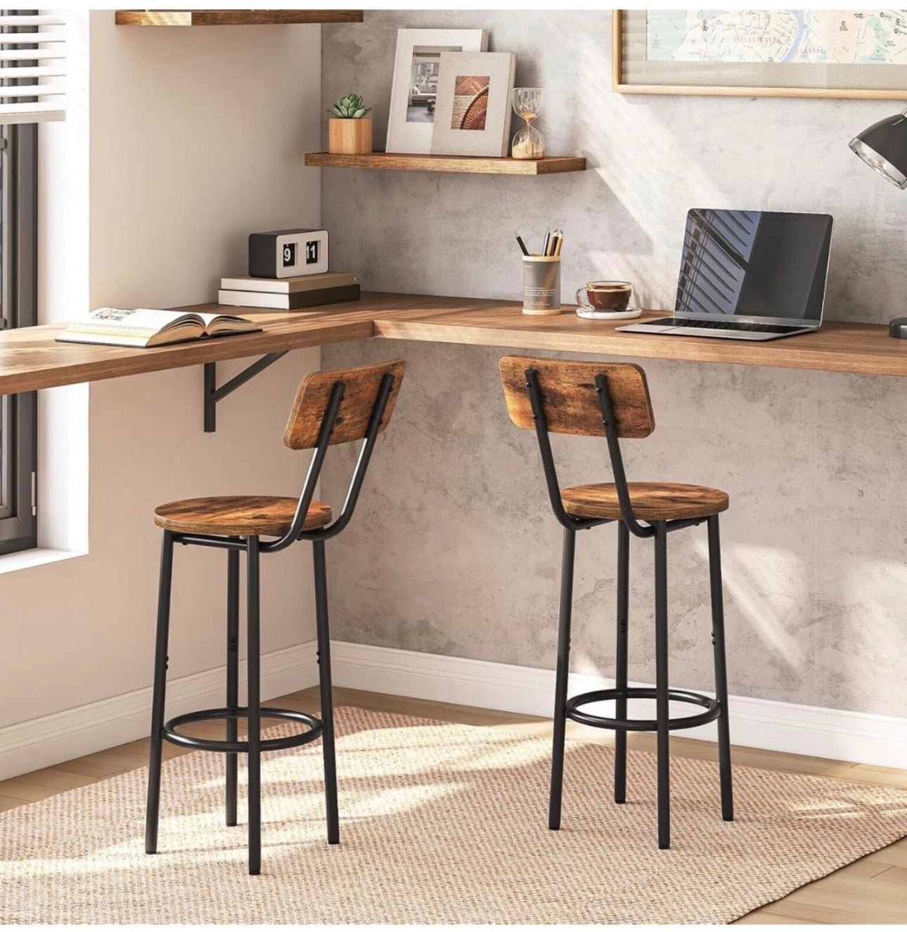 Bar Stools Set of 4 , Breakfast Bar Stools