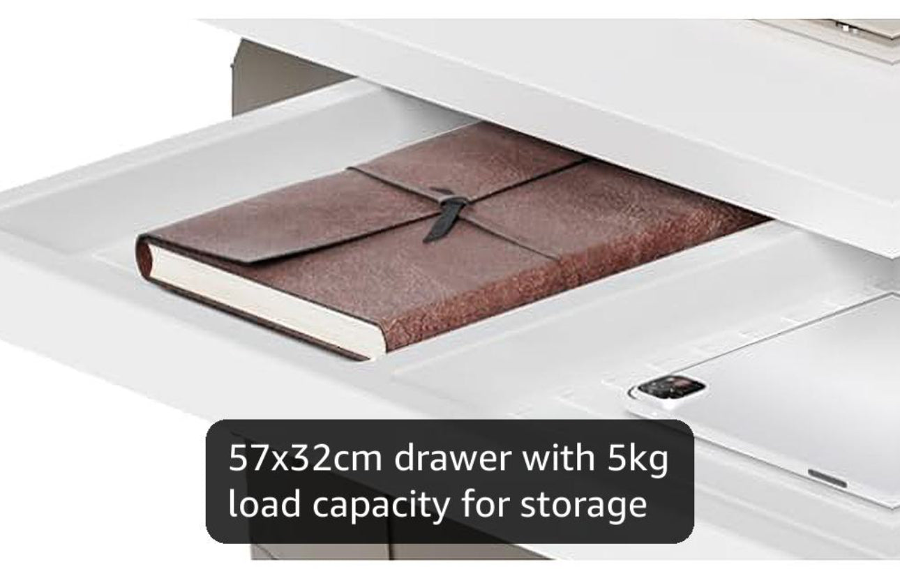 Electric Standing Desk with Drawer 120 x 60 cm