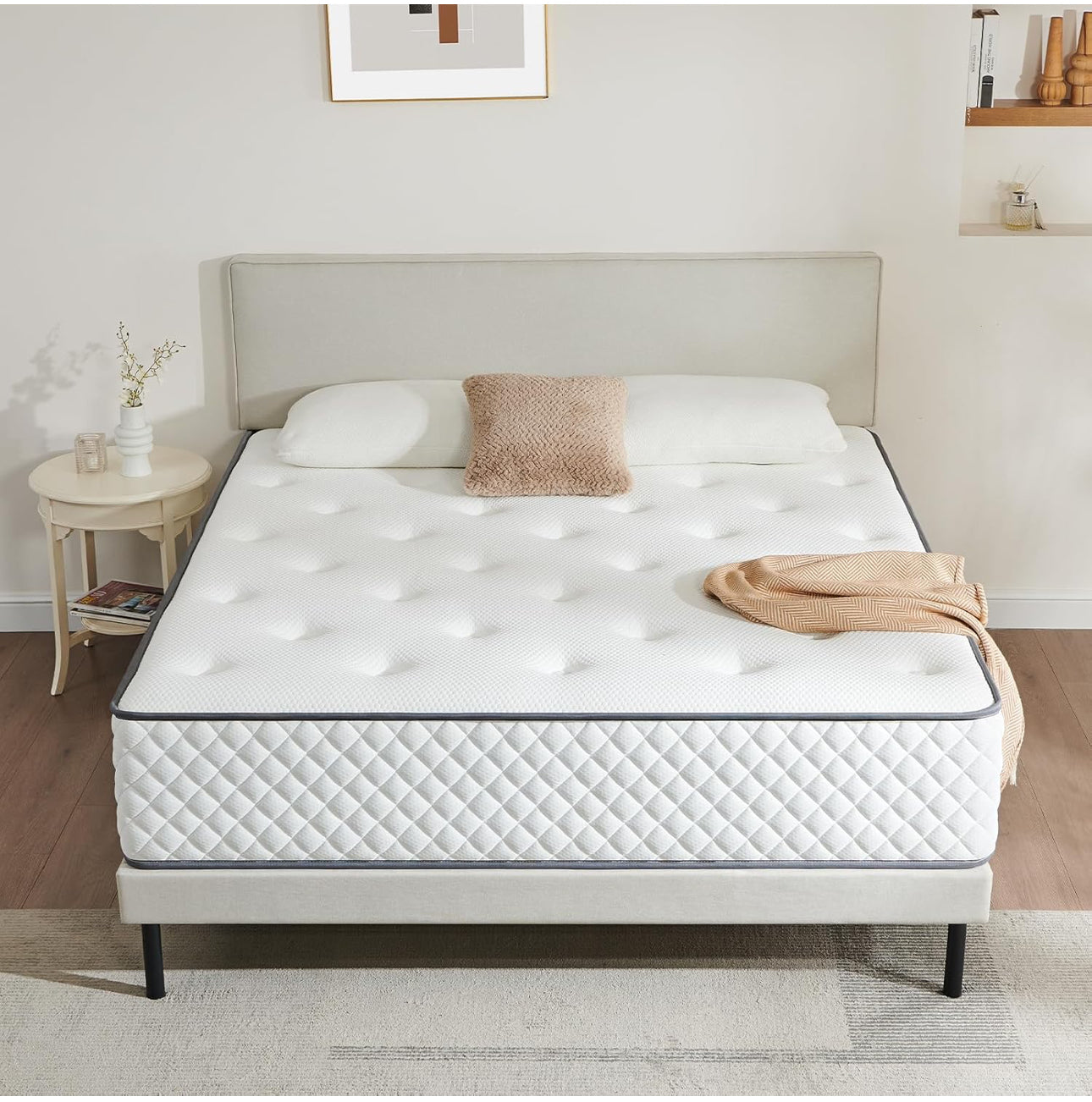 Single Mattress | 7-Zone Hybrid Pocket Spring Medium-Firm Bed Mattress