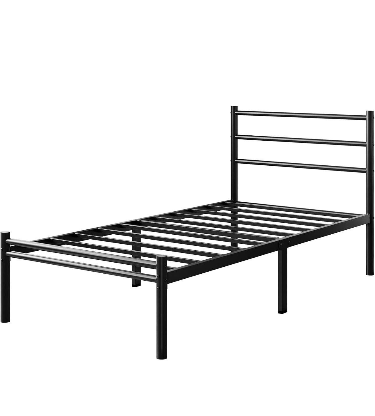 Single Bed Frame with Headboard and Footboard
3ft Metal Platform Bed Frame, 36 cm High, Modern Style, Under Bed Storage, Noise Free, Easy Assembly, Black