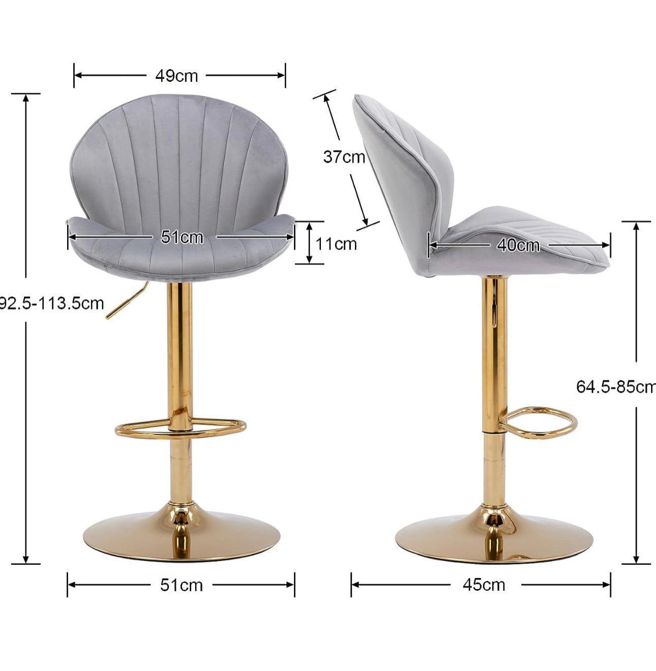 Velvet Bar Stools