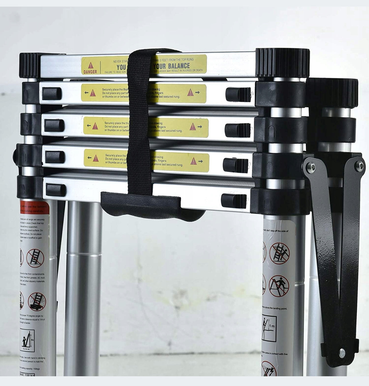ladder 1.7 m aluminum 6 to 150 kg