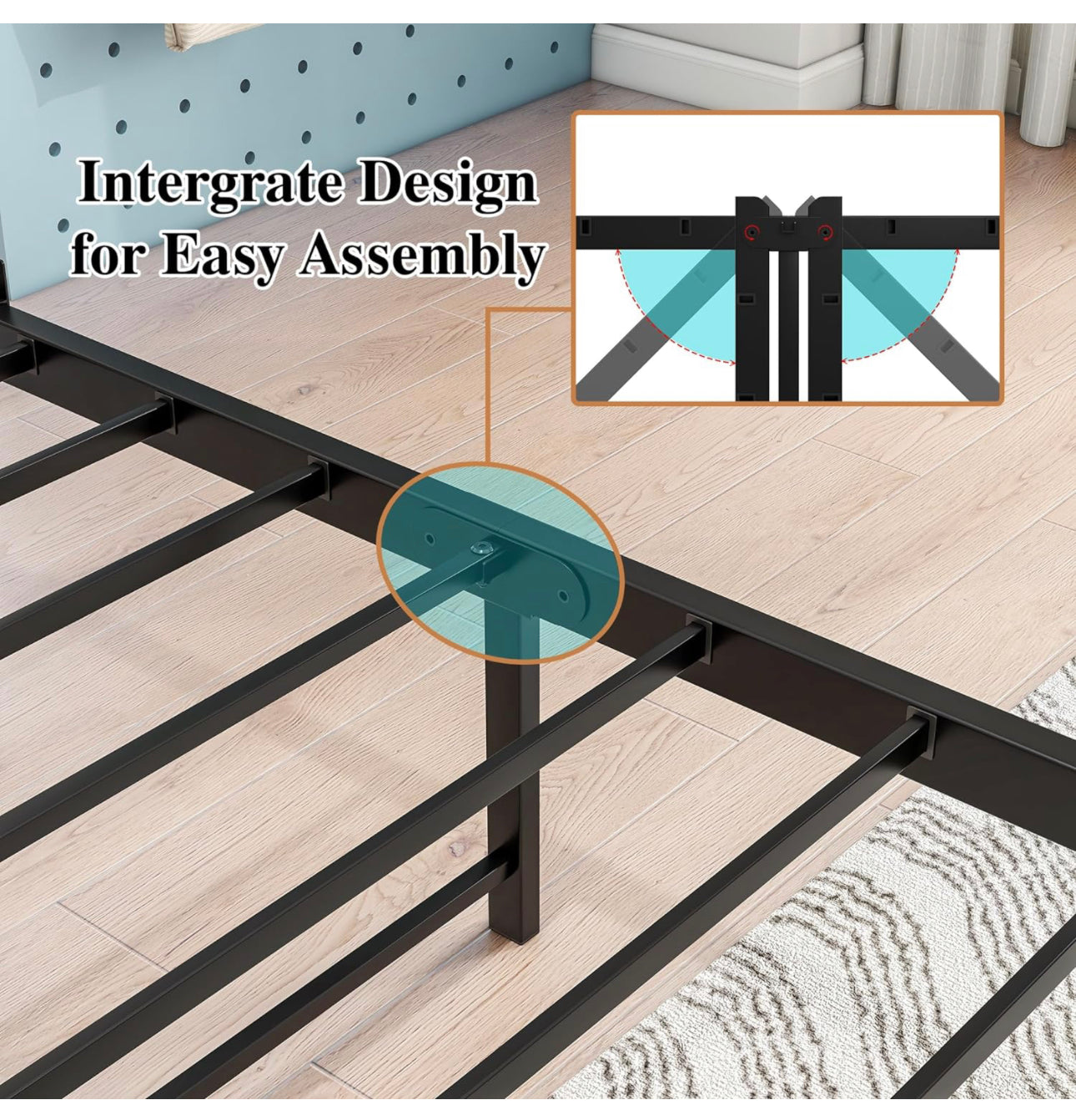 Double Bed Frame with Storage