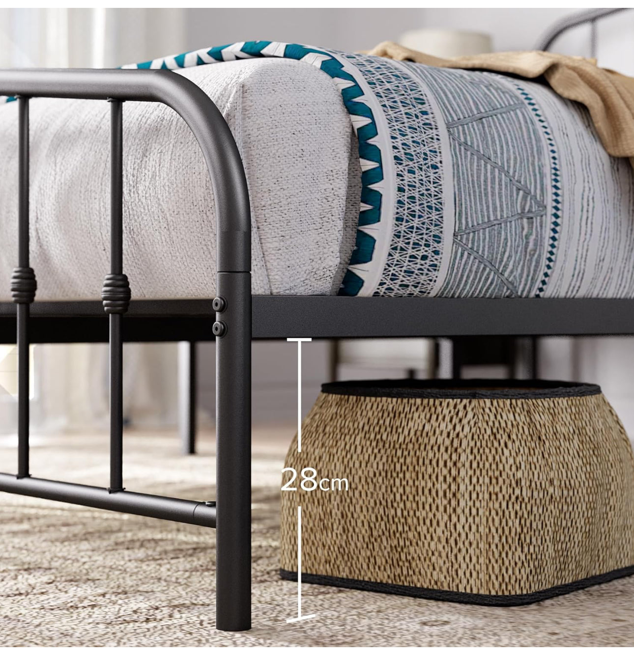 Double Bed frame - Bed 135x190 cm
