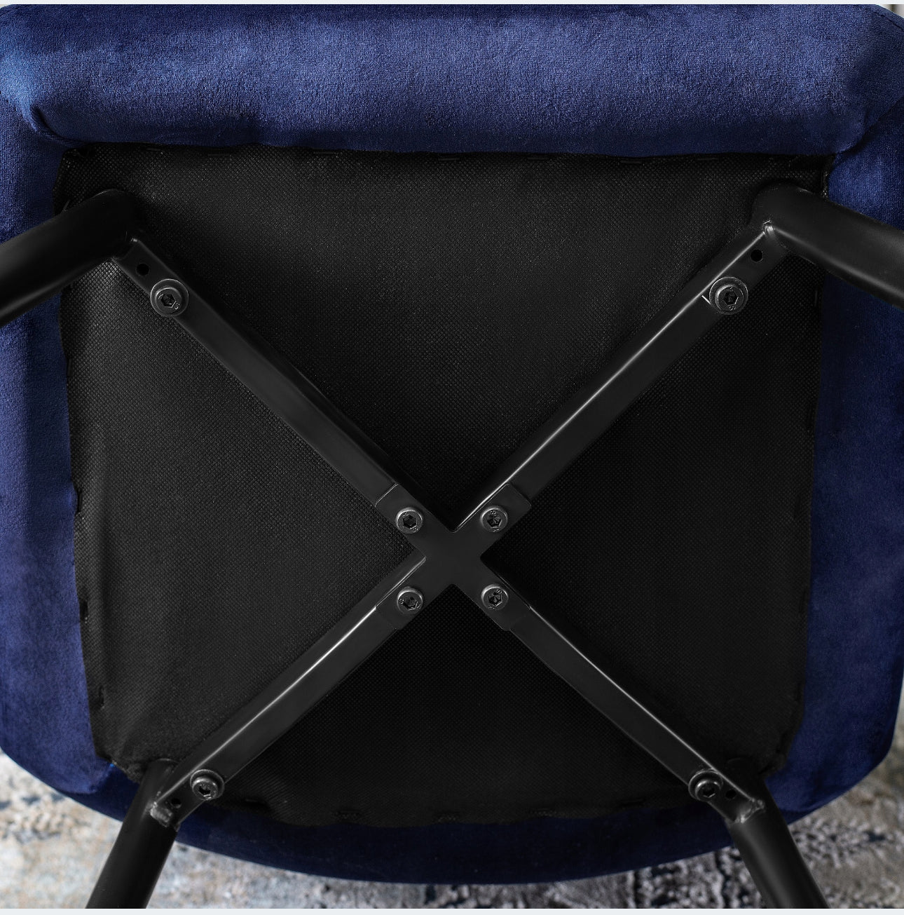 Set of 4x Velvet Upholstered Chair for Dining Room