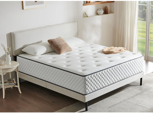 Single Mattress | 7-Zone Hybrid Pocket Spring Medium-Firm Bed Mattress