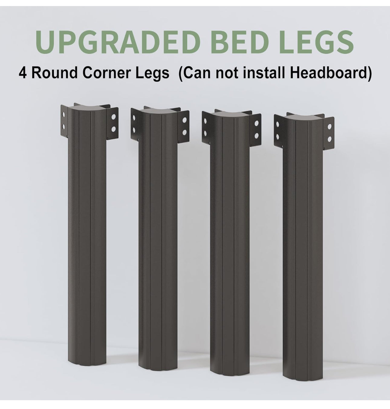 Small Double Bed Frame 4ft with Rounded Corner Legs