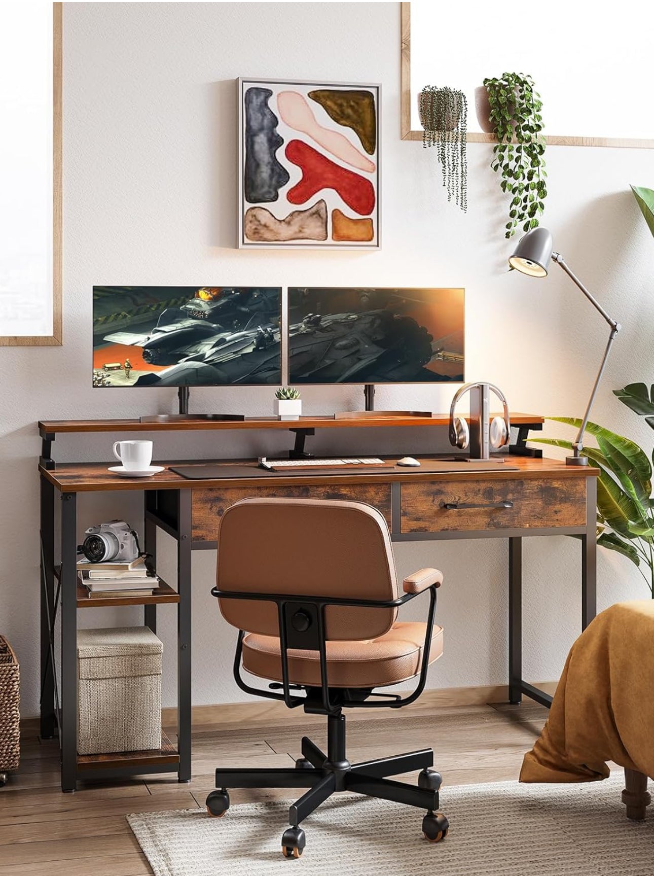 Desk with Drawers 120 x 50 cm