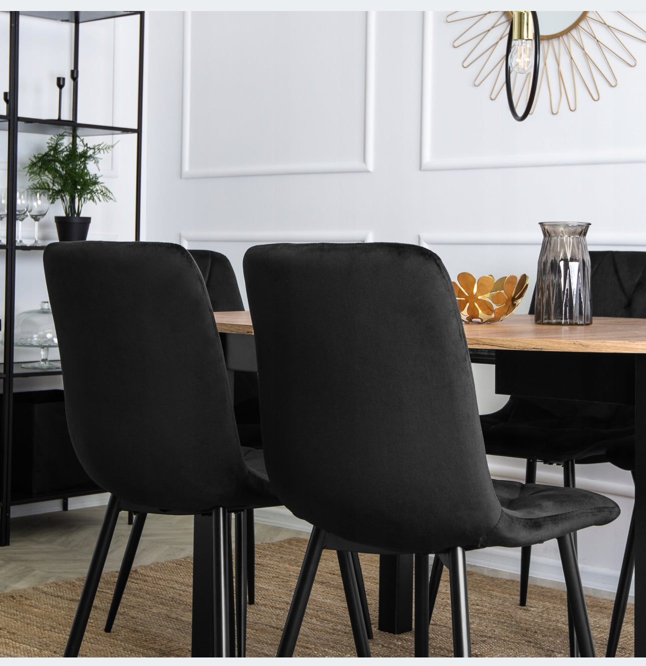 Velvet chairs set of 4