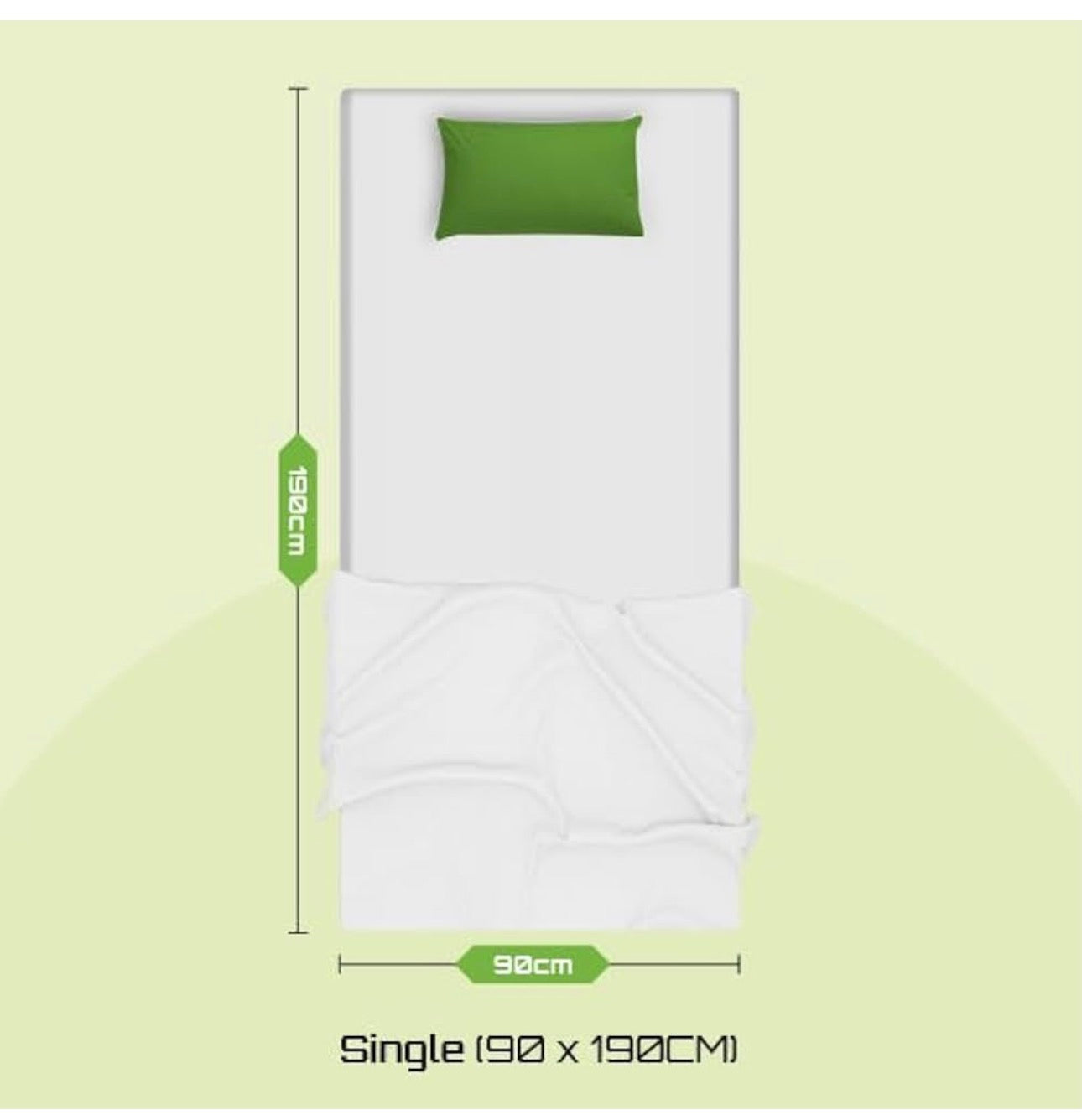Single Mattress – Memory Foam Mattress with Springs, Maximum Value, 18cm Deep,