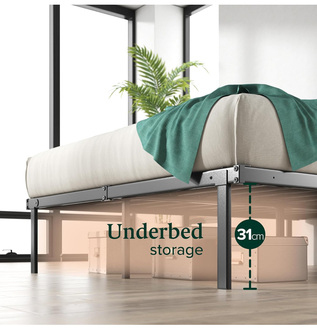 Double Bed frame - Bed 135x190 cm