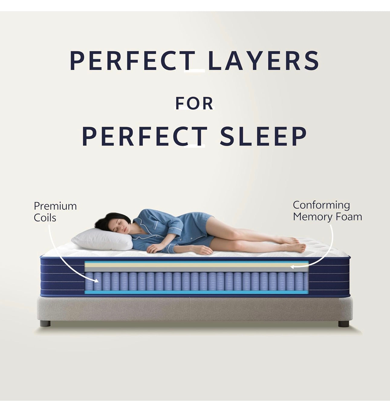 4FT6 Double Mattresses – 25cm Medium Firm Support, Pressure Relief, Breathable Cover, Motion Isolation, OEKO-TEX® Certified, 135x190cm– Pocket Spring