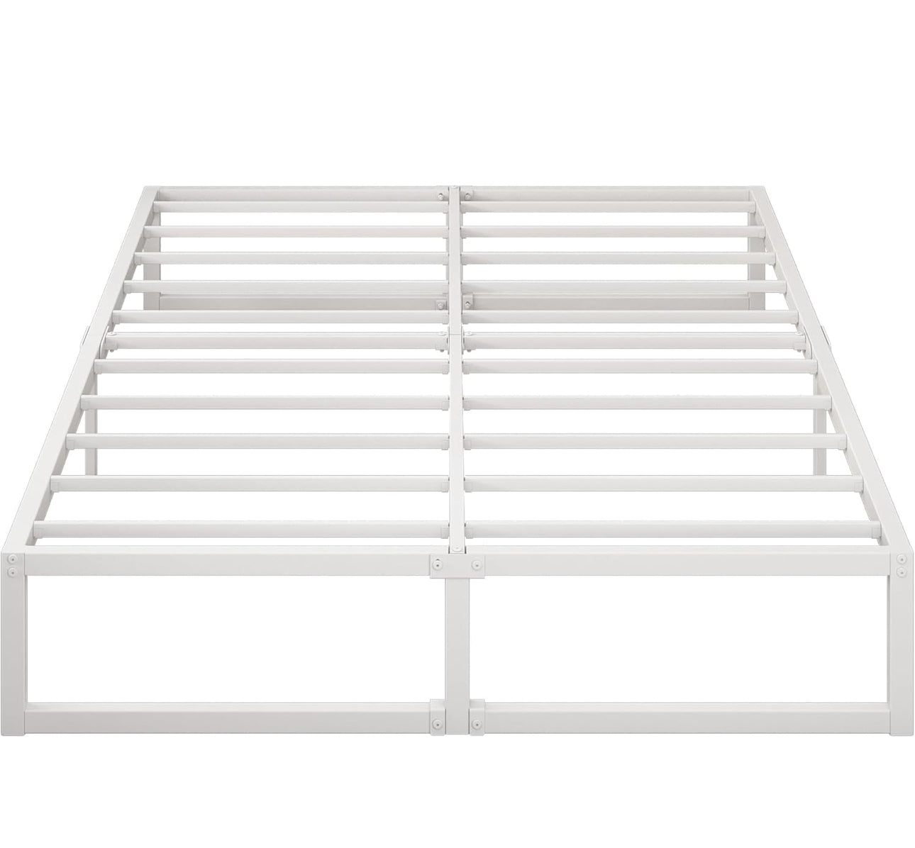 Small Double Bed Frame 120x190 cm Metal Platform Bed