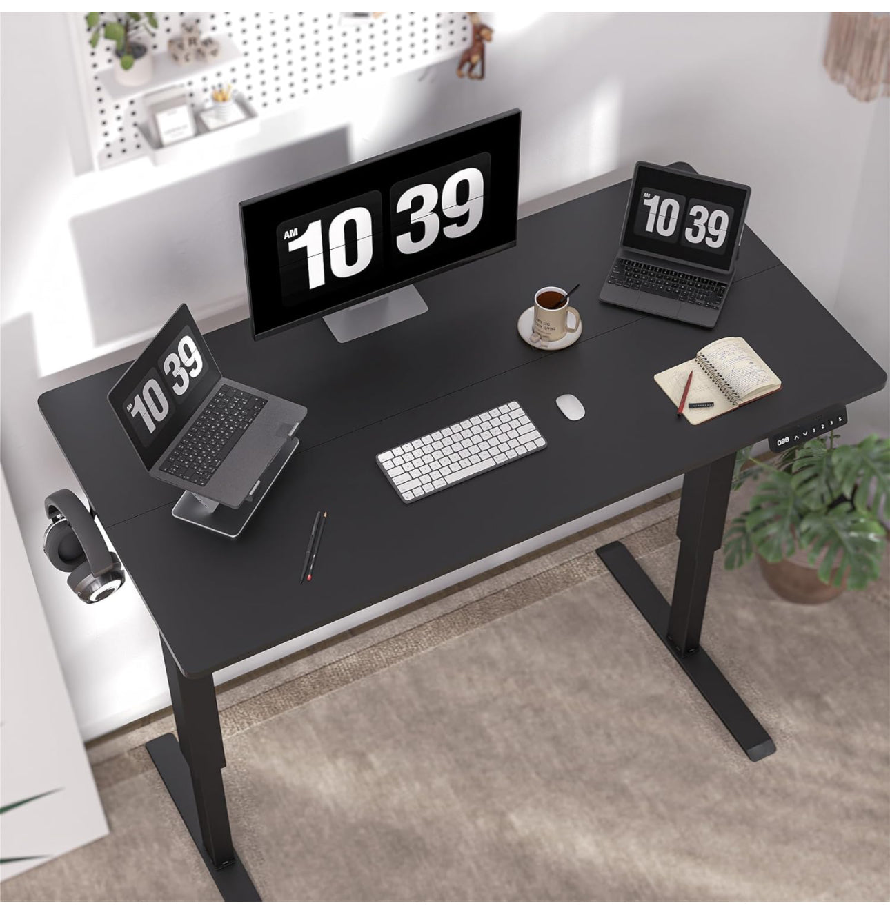 Height Adjustable Electric Standing Desk - 100x60 cm