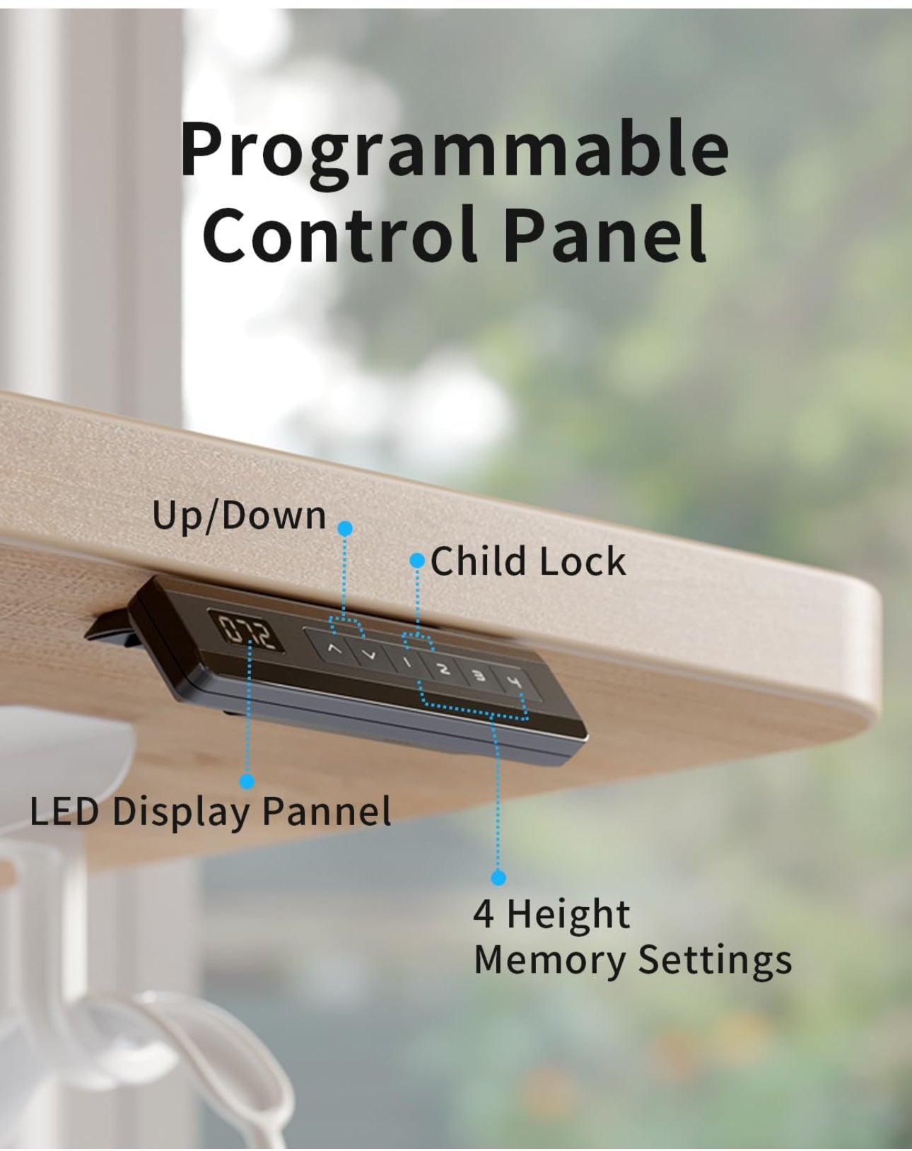 Height Adjustable Electric Standing Desk