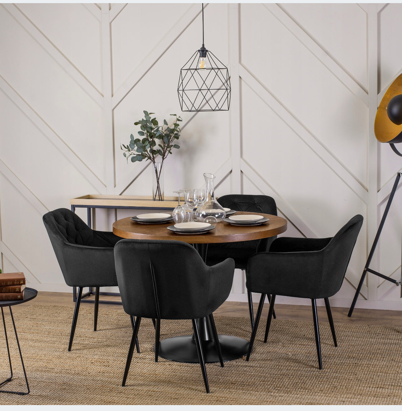 Modern Round Table for the Dining Room