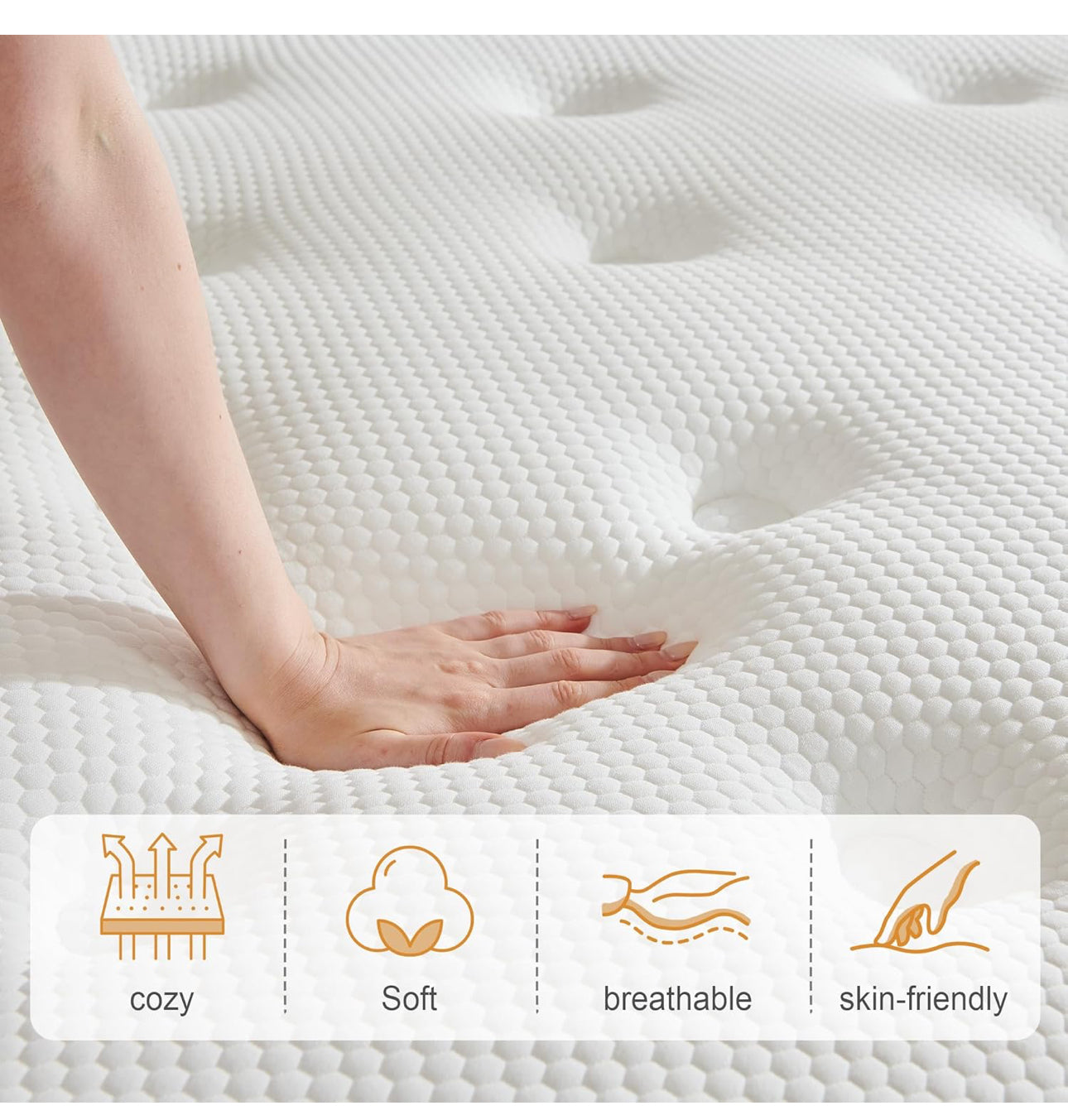 Double Mattress, Hybrid Mattress with 7 Zone Springs