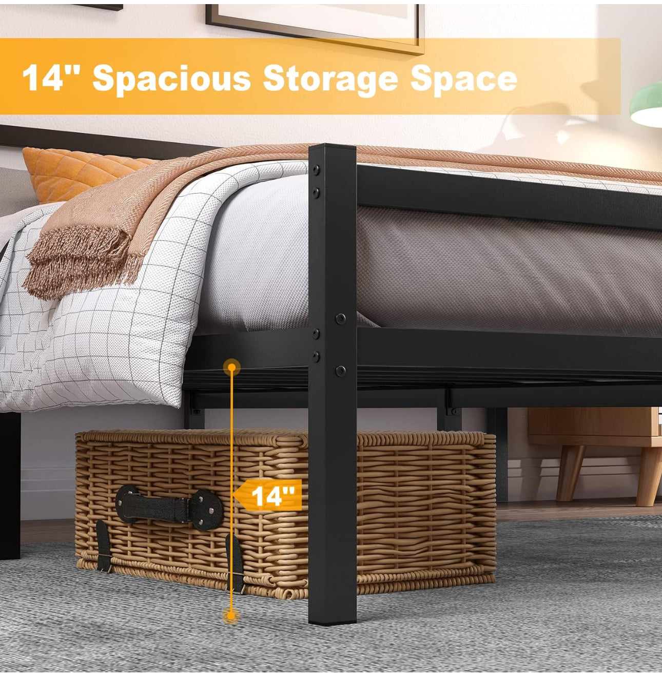 Double Bed Frames with Headboard
