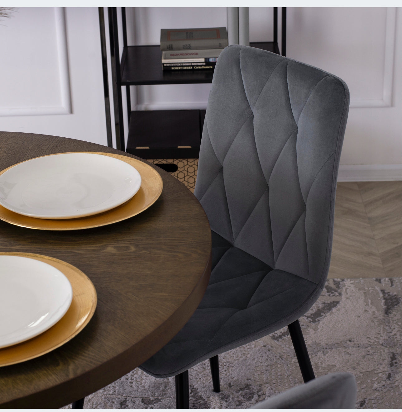 Velvet chairs set of 4