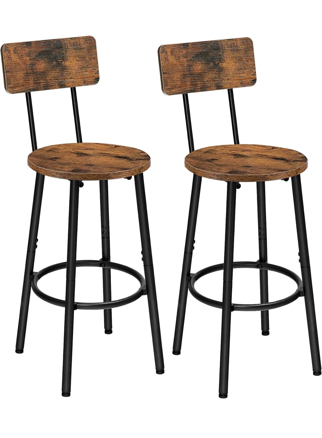 Bar Stools Set of 2, Breakfast Bar Stools