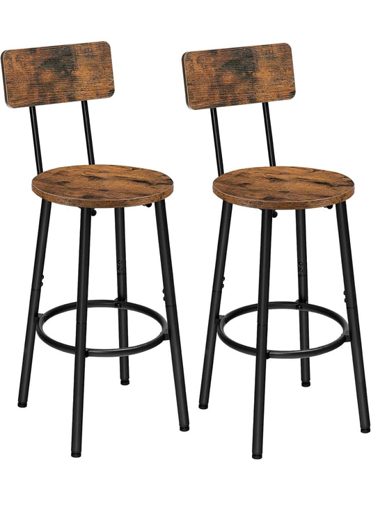 Bar Stools Set of 2, Breakfast Bar Stools