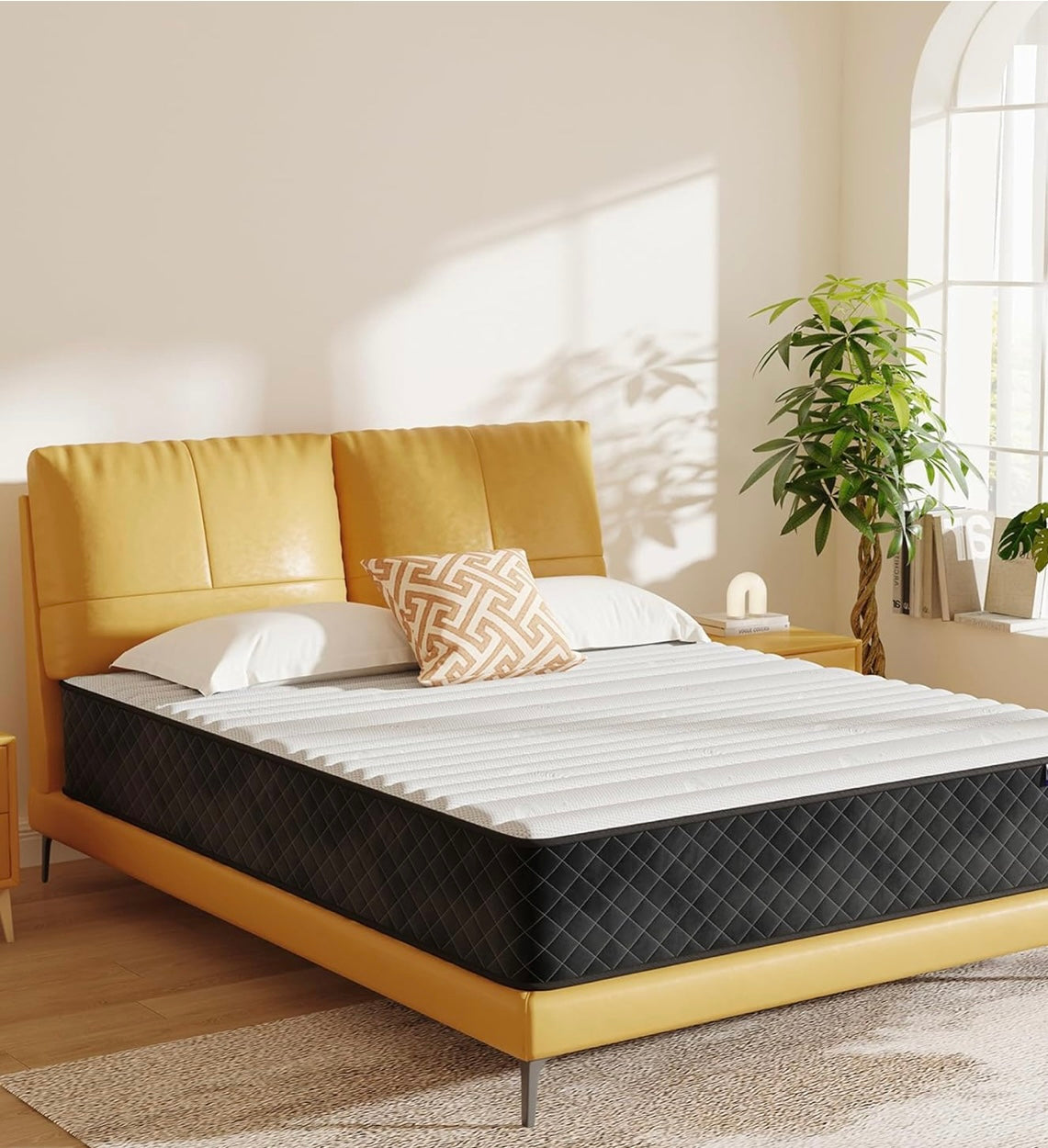 Double Mattress, 10 Inch Hybrid Mattress with OEKO-TEX Certified, Medium Firm Mattresses in a Box, Spring & Memory Foam