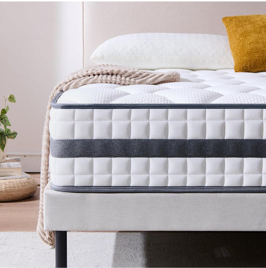 King Mattress, Hybrid Memory Foam and Spring