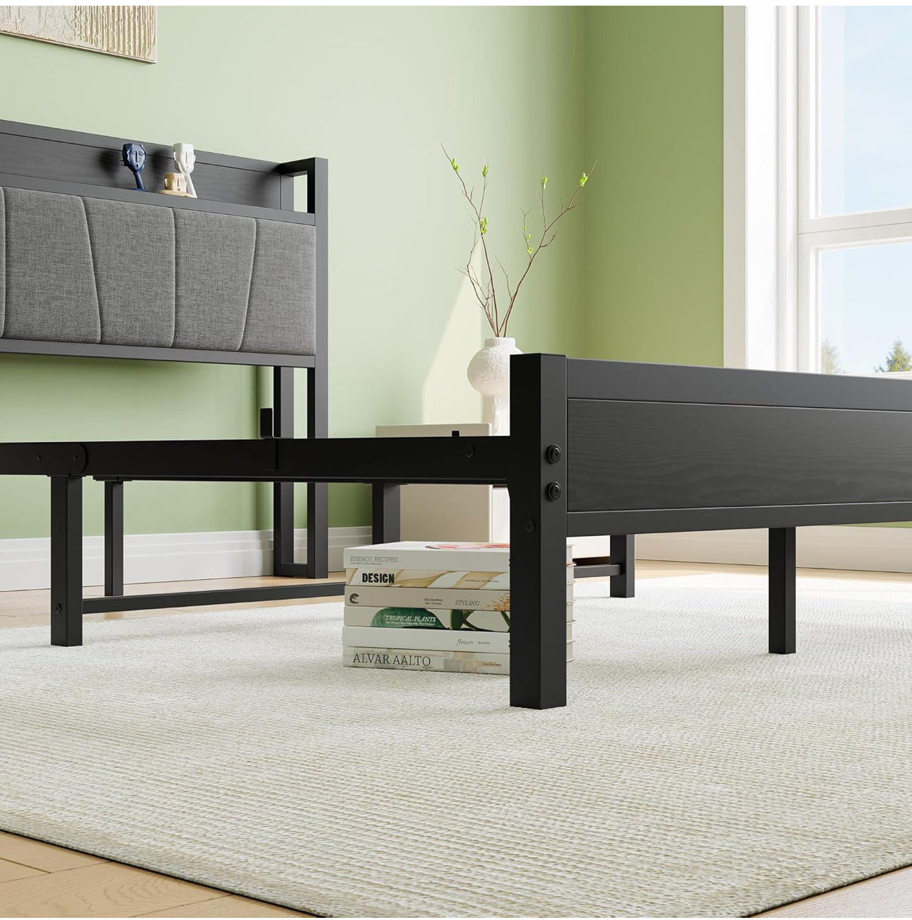 Double Bed Frames with Wooden Storage