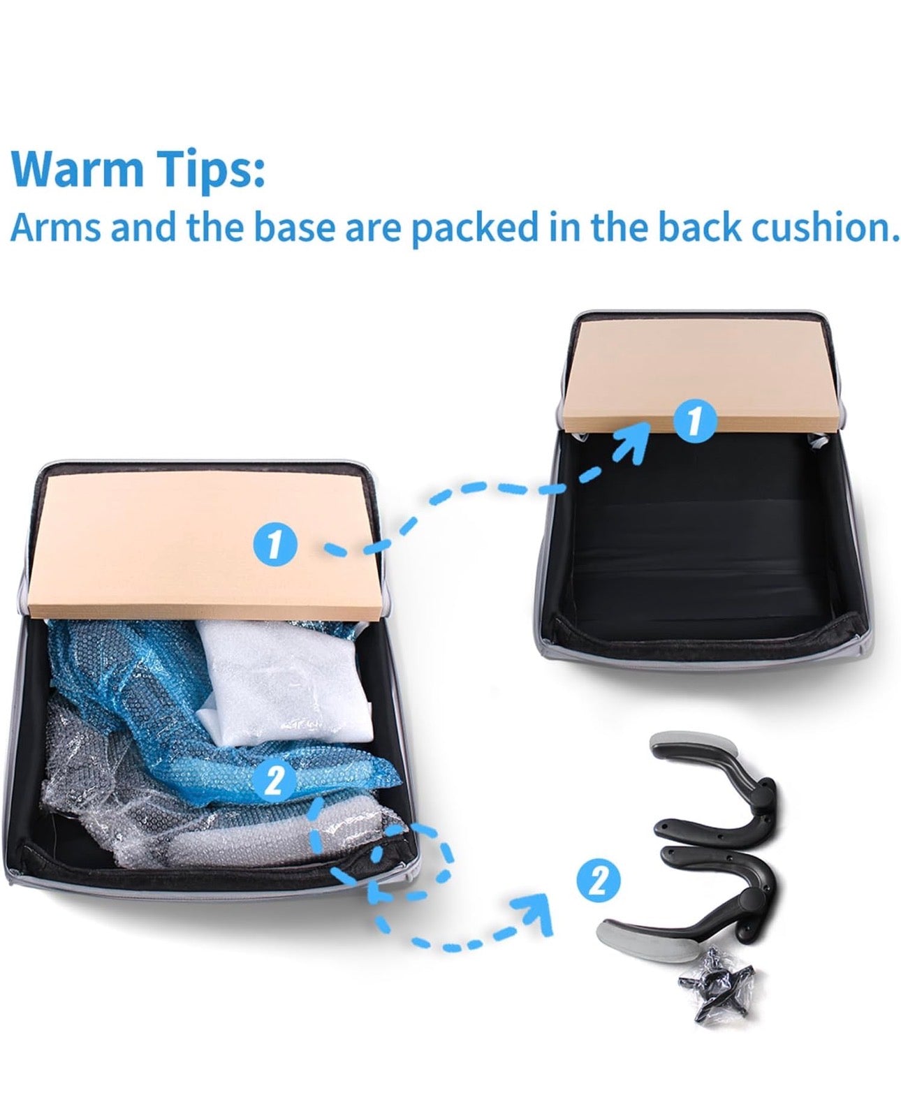 Office Chair,Desk Chair with 90° Flip up Armrest,Computer Chairs for Adjustable Height