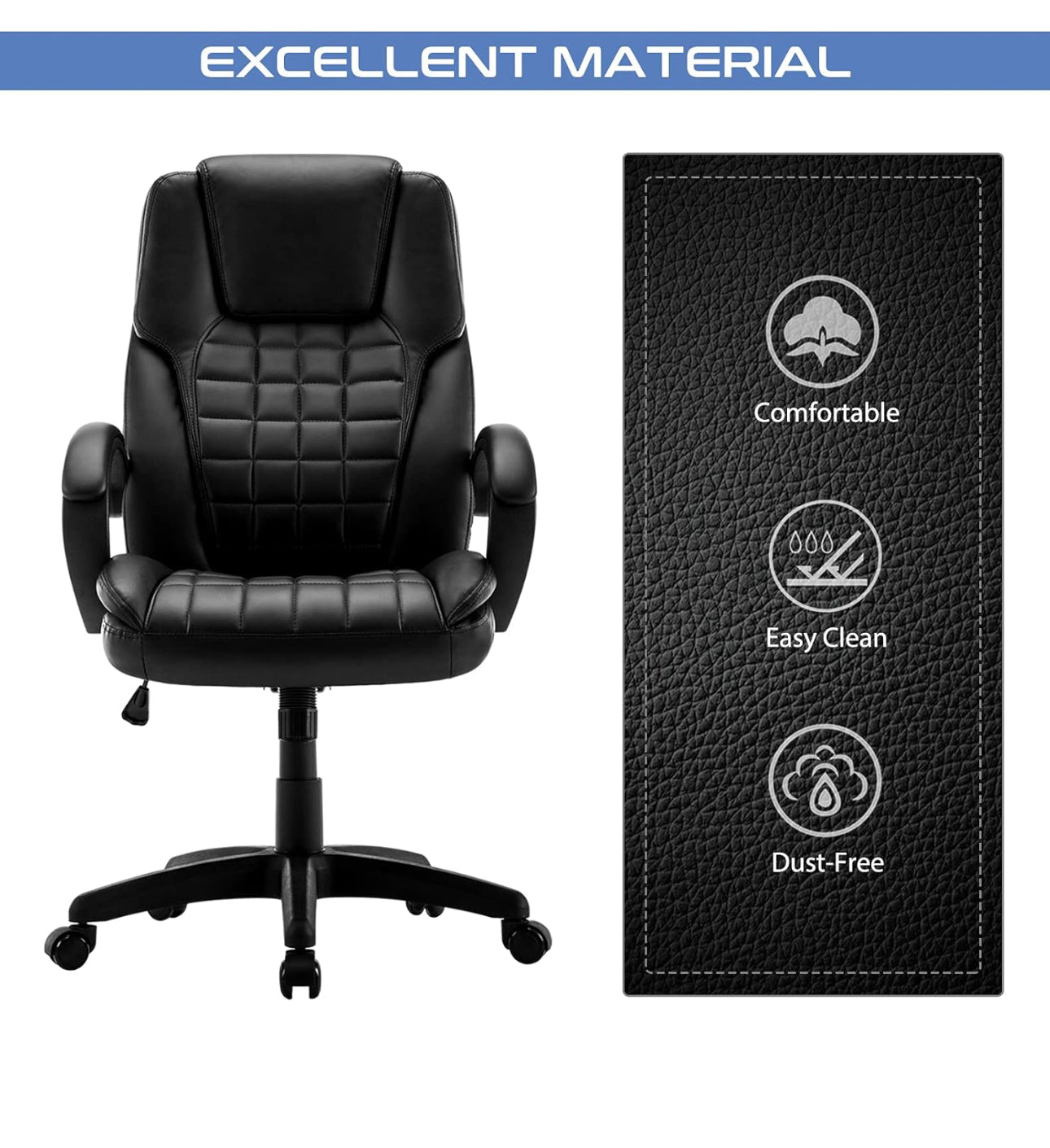 Office Chair, Faux Leather