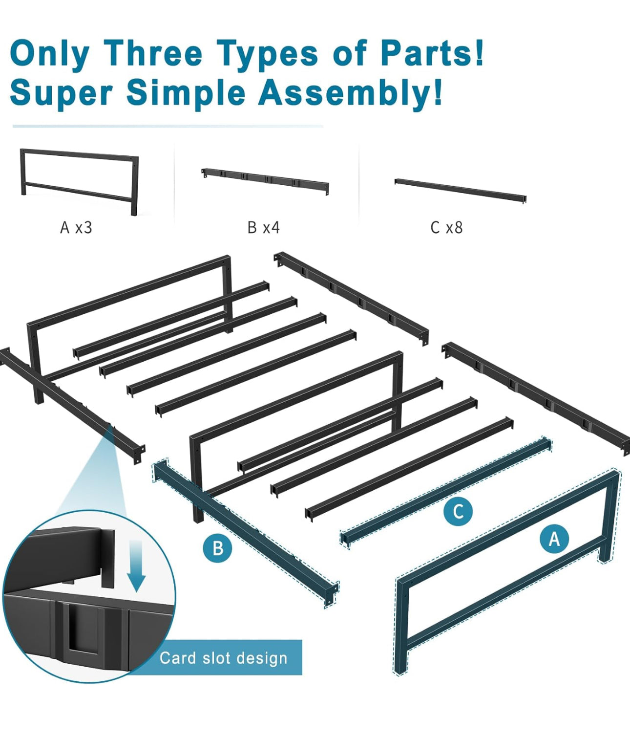 Single Bed Heavy Duty Steel