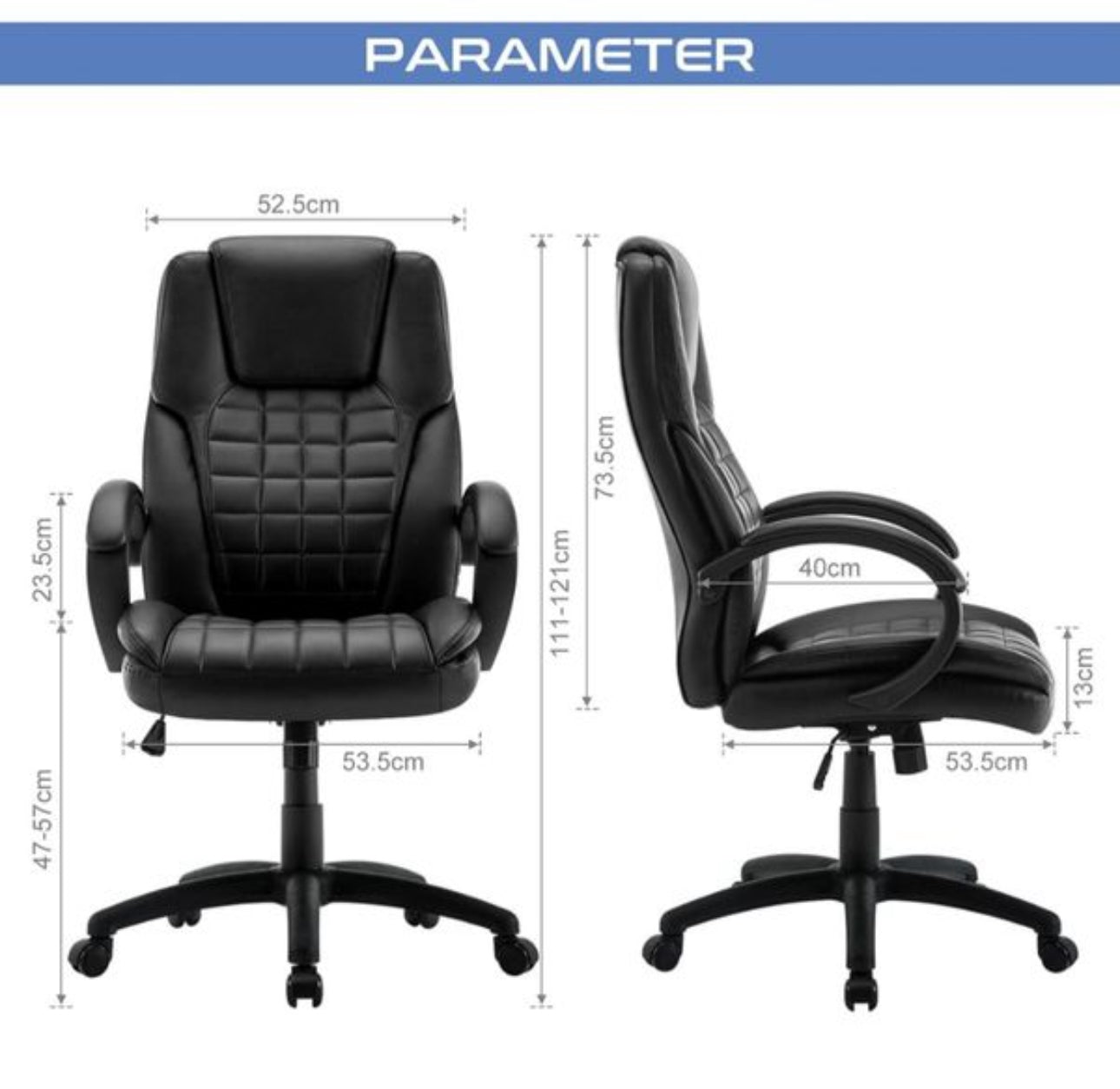 Office Chair, Faux Leather