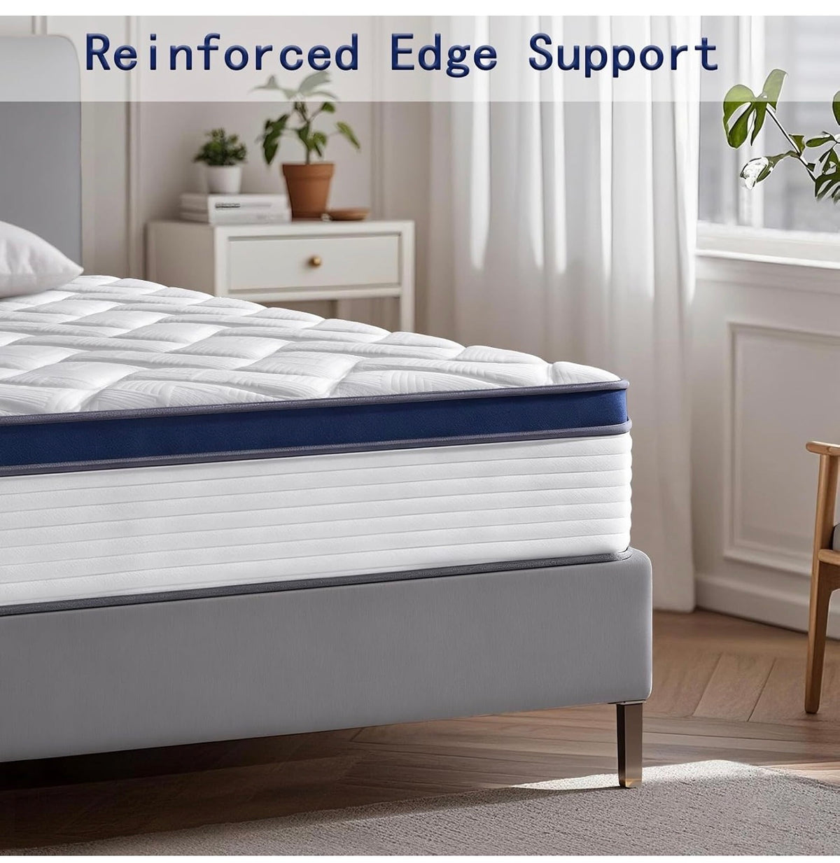 Single Mattress 90x190x27cm
Medium Firm Single Mattresses, 7-Zone Pocket Sprung with Memory Foam, Orthopaedic Support, Motion Isolation