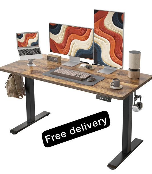 Height Adjustable Electric Standing Desk - 140x60 cm