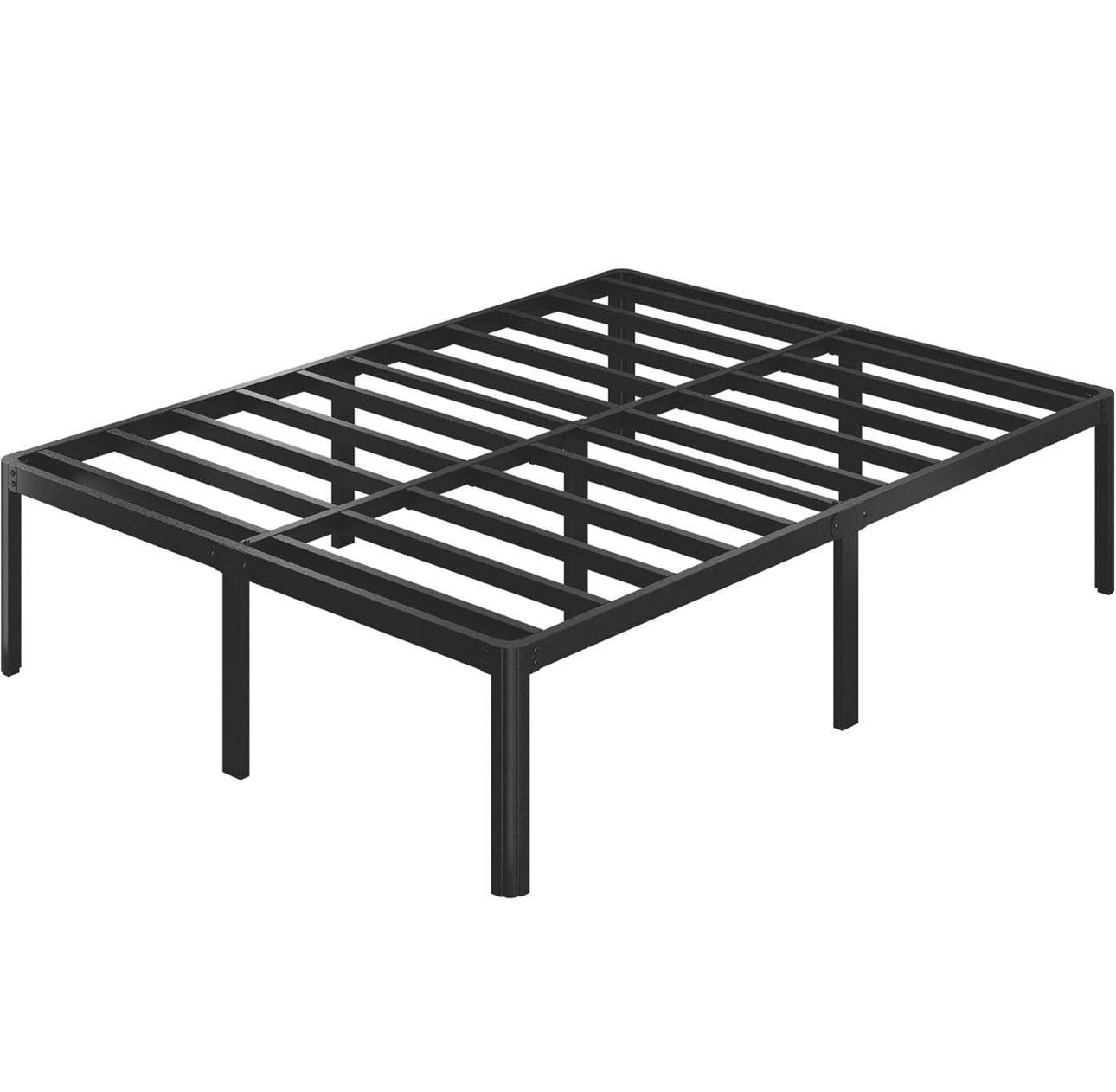 High Double Bed Frame 4ft6 with Rounded Corner Legs