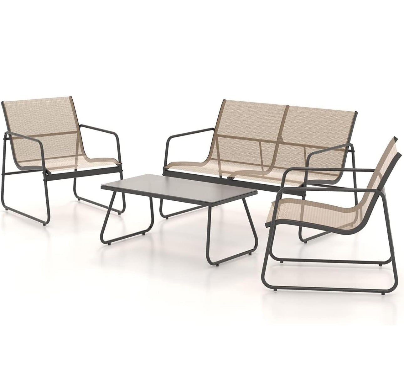 Sets 4 Pieces, Garden Table and Chairs
